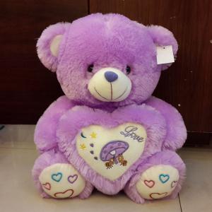 China Stuffed Plush Teddy Bear Toys Purple Teddy Bear factory