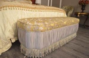 China Hot Sale Luxury Furniture Antique Armed Bed Stool TE-010 factory