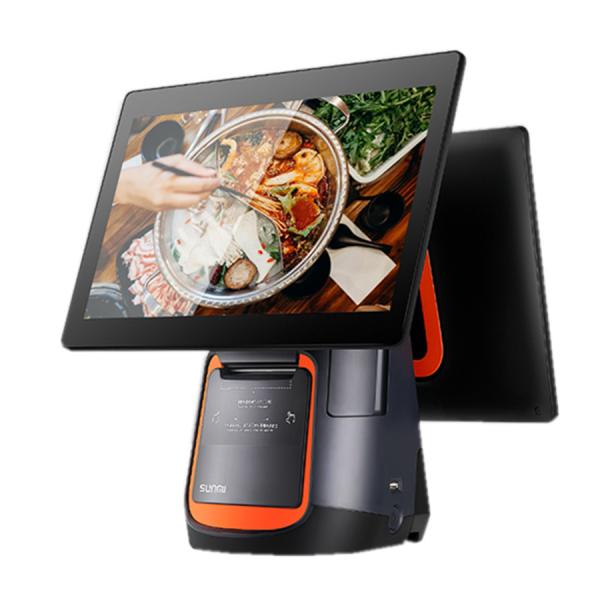 China Supermarket 15 Inch POS Terminal With Printer Android 7.1 factory