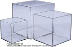 Acrylic Display Risers Acrylic Boxes Acrylic Display Nesting Cubes 5 Sided With