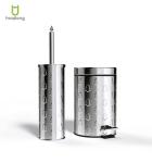 Modern Stainless Steel Toilet Brush and Holder Dia.9.5*38cm Mirror Finish
