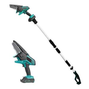 China 450w Mini Cordless 8 Inch Garden Electric Chainsaw Extendable Long Reach Tree Pruner factory
