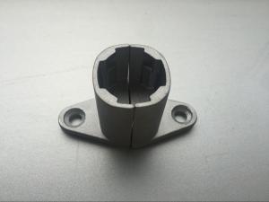 China Aluminum Alloy Foot Cup Pipe Rack Fittings For Out Dia 28mm Pipe factory