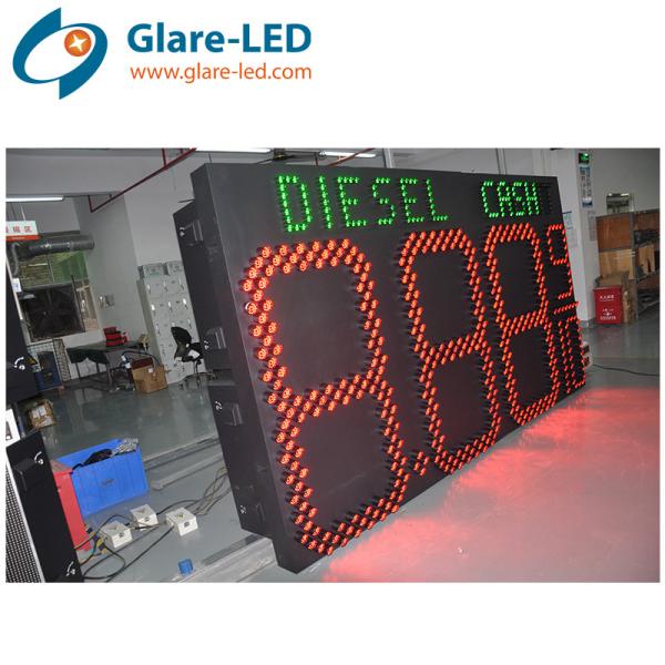 Red Amber Green Blue White LED Gas Station Fuel Display Outdoor Led Display