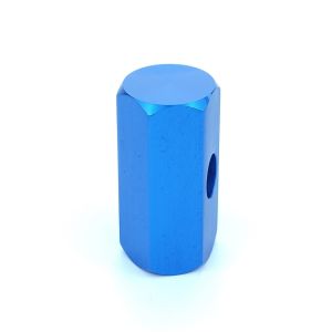 Customized Blue Powder Coating Machining Threaded Connection Sleeve in High