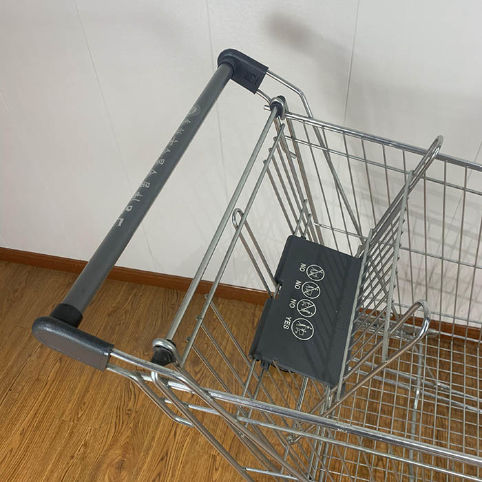 240L Australian Style General Purpose Supermarket Trolley With Grey Plastic Parts