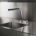 New Smart Kitchen Stainless Cabinet Wood Grain High Gloss Kitchen Cabinets