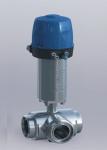 Stainless Steel Sanitary Control Valves , Pneumatic Actuated Ball Valve Welded