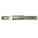 Printing Embossed 304 SS Cable Tag Plate 89mm Length 9.5mm Width