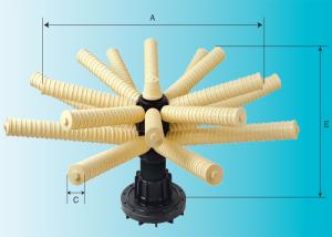China Hub and lateral for Bottom mount 16 laterals control valves 6&quot; Flange 3&quot; Riser tube factory