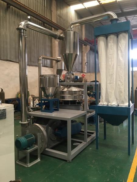 UPVC / CPVC / OPVC Plastic Pulverizer Machine 0.75KW Vibrator Power Energy