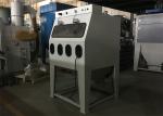 4 Operating Holes Wet Blasting Cabinet 4kw Power Left Open Door Customized Color