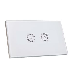 US Touch WIFI Smart Wall Light Switch 120 * 72 * 34mm Compatible With Alexa And