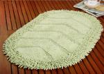 Absorbent Cheap Microfiber Bathroom Mat Anti-Slip Shaggy Surface Modern Style