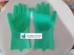 160g Silicone Dish Scrubber Hand Gloves For Dishwashing
