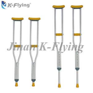 China Aluminum Portable Medical Rehabilitation Equipment Disabled Adult Crutch 100kg factory