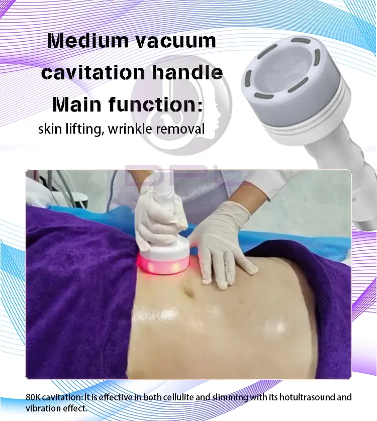 AS94 Rf Vacuum Cavitation System Skin Tightening 6 In 1 80K Ultrasound Cavitation Reducir La Grasa Cellulite Removal