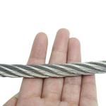 Industrial Grade Galvanized Steel Wire Rope With Electro Zinc Coating And ISO