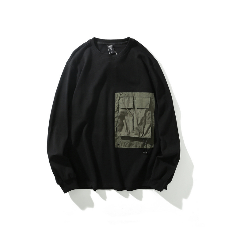 Wholesale Contrast Color Men Oversize Crewneck Custom boy sweatshirt