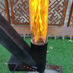 Outdoor Freestanding Patio Heater Portable Modern Wood Pellet Stoves 140cm