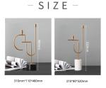 Interior Home Decor Marble Basetall 520mm Gold Candle Holders