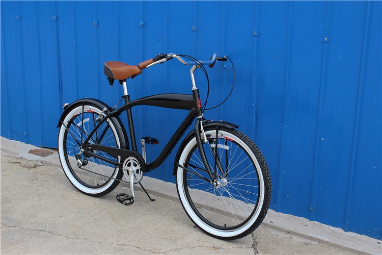 Tianjin manufacture new design OEM 26 inch beach cruiser bike with Shimano 6/7speeds