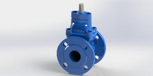 China FBE Coated Ductile Iron Flanged Gate Valve Handwheel Operated Available factory