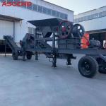 Wheel Type Mobile Jaw Crusher Limestone Basalt Crushing Machinery PE 400x900 100