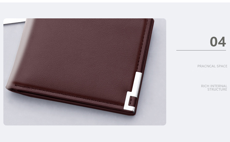 Availiable Multifunctional Money Cards Holder Purse for Korean Luxury Men's Short Wallet