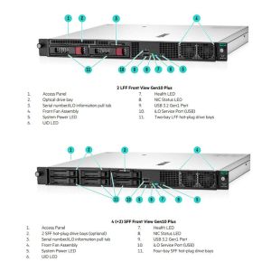 HPE DL20 Gen10 1U Rackmount Server with Intel Pentium G5420/E-2224 500W Good