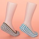 Cotton No Show Ankle Socks Green / Black Women'S No Show Socks For Flats