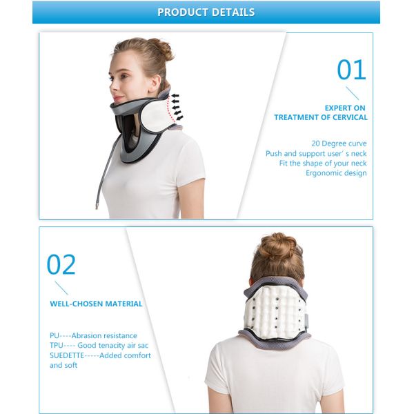 Wholesale Medical Inflatable Cervical Traction Neck Support Brace Collar Cervical Collar