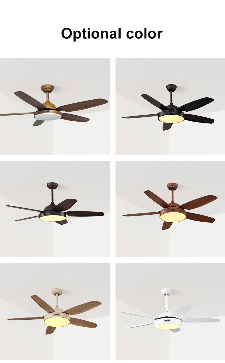 100% Copper Motor 52 Inch 1320cm Energy Saving 5 Blade LED Ceiling Fan for Hall Room