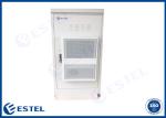 Gray RAL7035 Galvanized Steel Outdoor Telecom Enclosure 850X850X1750mm