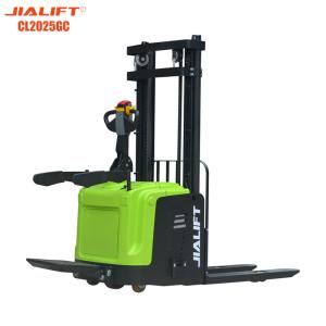 China Mobile Electric Fork Stacker 2000kg Lifting Height 2530mm Double Lifting factory
