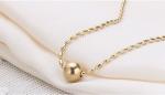 Steel Ball Pendant Necklace Fashion Jewellery Stainless Steel Jewelry Gold