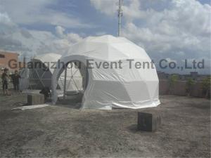 China Luxury Camping Tent Geodesic Dome 6m Diameter 6 - 8 Person With Clear Walls factory