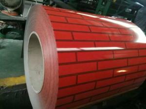 China Brick Grain Wall Panel Coated 0.15mm Galvanized Steel Coil Dx52d Dx53d factory