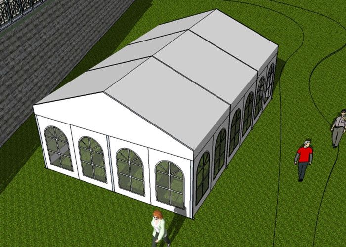 PVC Coated Polyester Fabric Covered Buildings Fire Flame Resistant