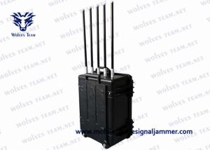 China High Power RF Cell Phone Signal Jammer Waterproof 20 - 6000Mhz Vehicle Bomb Jammer factory