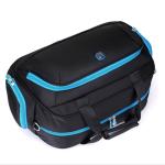 Large Black Waterproof Polyester Travel Bags For Men With Logo Zipper