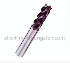 Tungsten ccarbide end mill, CNC milling cutter 4 flutes 2 flutes 3 flutes,45,50