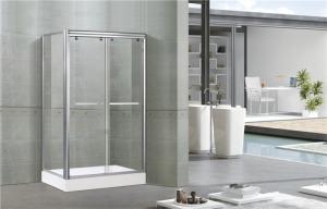 China Bright Silver Aluminum Alloy Shower Stall Enclosures One Fixed Panel For Apartment / Hotel factory