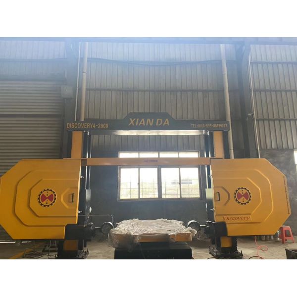 CNC Diamond Wire Saw Machine operation view