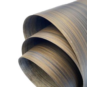 China Natural Solid Engineered Wood Veneer Smoked Eucalyptus Wood Veneer for Decorating Panel Furniture factory