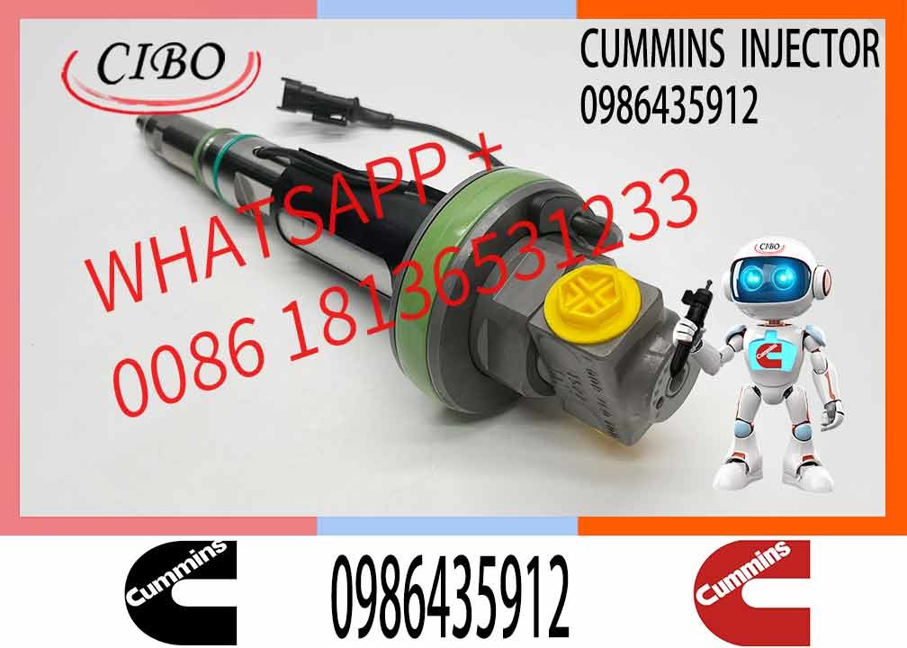 Diesel Fuel Injector F00BJ10006 0986435912 FO0BJ60578 FOOBJ60783 1000019903 for Cummins QSK19 QSK38 QSK50 QSK60 Engine
