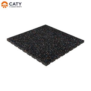 China Durable Rubber Gym Mats Recyclable , Nontoxic Garage Gym Rubber Flooring factory