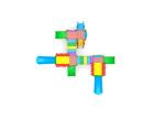 8CBM Plastic Slide Set / Kids Plastic Outdoor Play Equipment With Massed