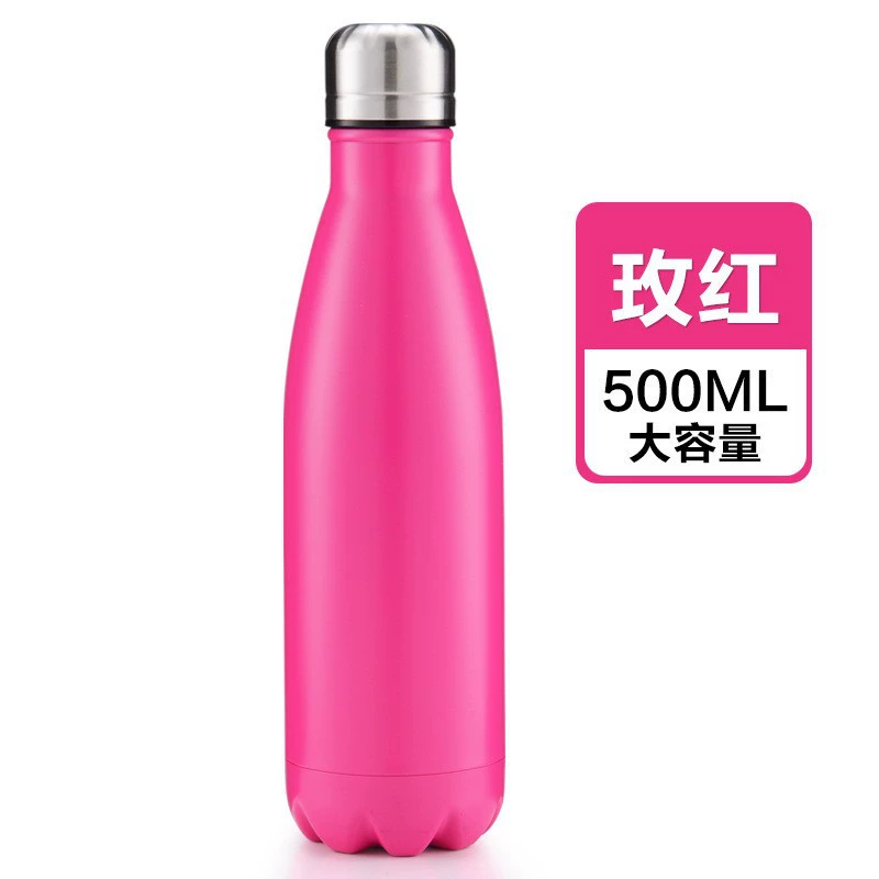 Customizable 304 Stainless Steel Vacuum Insulated Cup With Large Capacity For Outdoor, Car And Sports Use - Coca-Cola Bottle Style For Cross-border