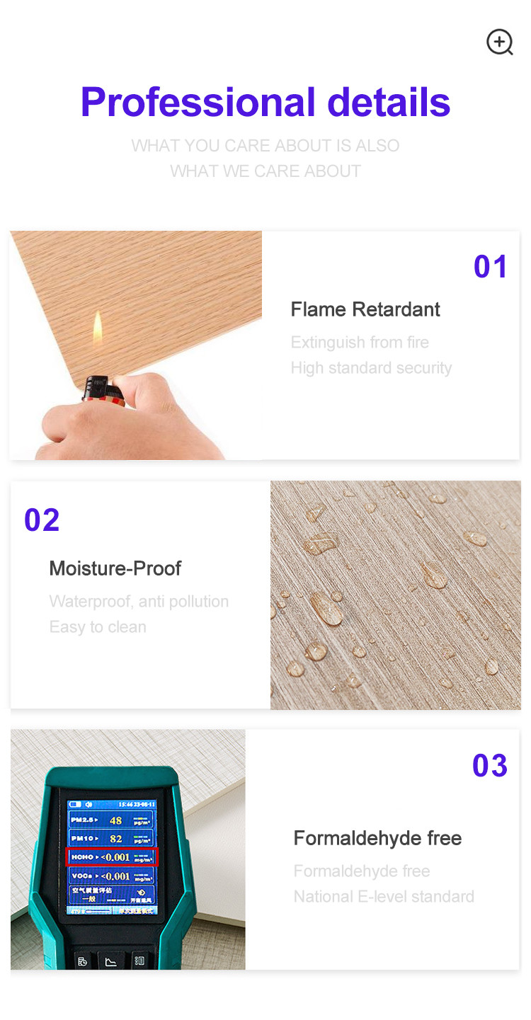 PVC Wood Grain Wall Board 8 Mm Bamboo Wood Fiber Wood Veneer Decoration Wall Panel